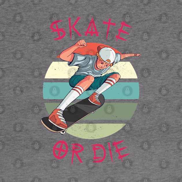 Skate or die Skateboarder Boy by Sal71